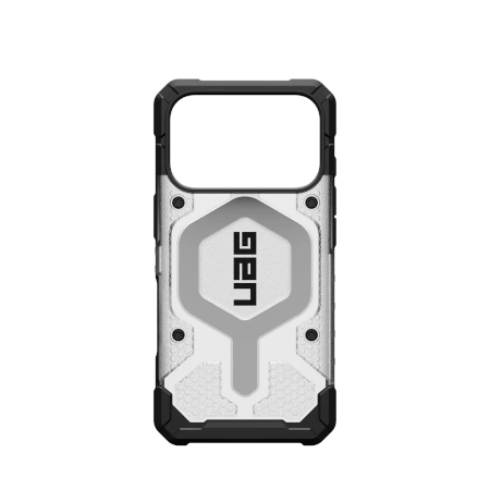 UAG Pathfinder Clear MagSafe Case for iPhone 17 Pro - White and Gray