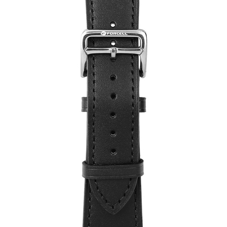 Pasek do Apple Watch Forcell F-Design FA20 magnetyczny skóra ekologiczna 38 / 40 / 41 mm czarny