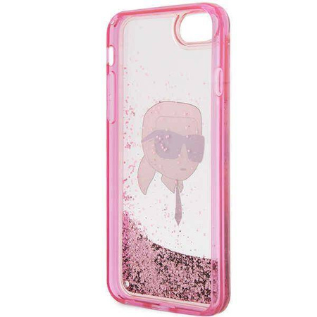 Karl Lagerfeld KLHCI8LNKHCP iPhone 7/8/ SE 2020/2022 pink/pink Hardcase Glitter Karl Head