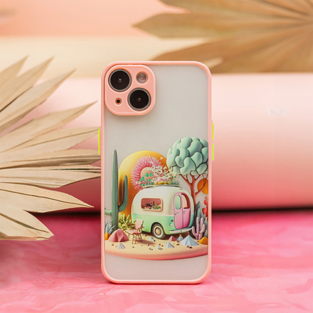 Nakładka Ultra Trendy do iPhone 14 Pro 6,1&quot; Travel różowa