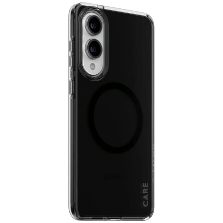 CARE by PanzerGlass Flagship Urban Combat Black QI Case for Samsung Galaxy S25 Edge - Semi-transparent