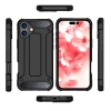 Hybrid Armor Case für iPhone 16e - Schwarz