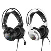 HOCO słuchawki przewodowe USB A + Jack 3,5 mm z mikrofonem gamingowe W110 2 m czarne
