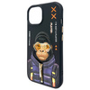 Nimmy etui iPhone 15 6.1" czarny/black    Cool&Cute 2.0 Monkey