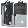 Original Handyhülle IPHONE 16 Mercedes Hardcase MB Double Layer Crossed Lines MagSafe (MEHMP16S23HRSK) schwarz
