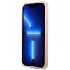 Etui IPHONE 13 Guess Hardcase Saffianotriangle Logo Cardslot (GUHCP13MPSATPP) różowe