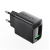 Acefast A90 GaN USB-A QC 18W Netzwerkladegerät – Schwarz