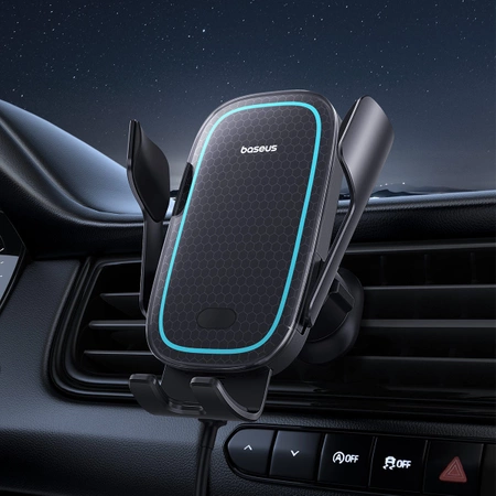 Baseus Milky Way Pro Series BS-CM023 Autohalterung für Lüftungsschlitze mit 15 W induktivem Ladegerät – Schwarz