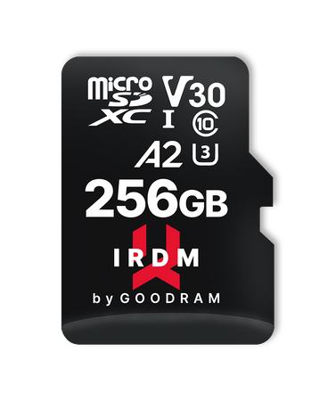GoodRam karta pamięci IRDM 256GB microSD UHS-I U3 V30 z adapterem