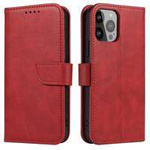Magnet Case etui Samsung Galaxy S23 Ultra pokrowiec z klapką portfel podstawka czerwone