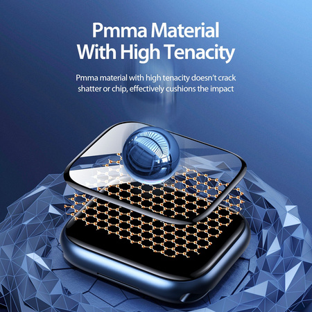 DUX DUCIS protektor PMMA z ramką do Apple Watch 10 46 mm czarne