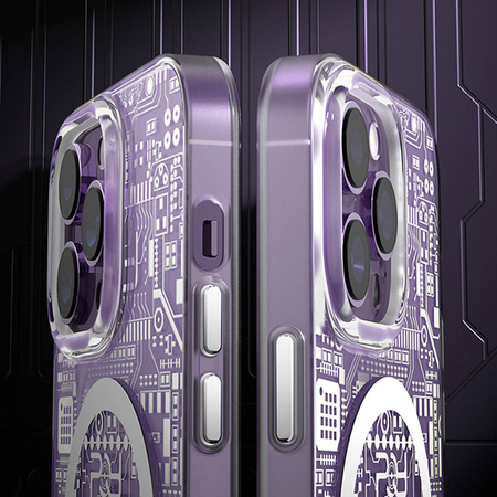 Kingxbar PQY Geek Series magnetyczne etui iPhone 14 MagSafe złote