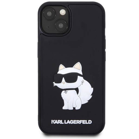 Karl Lagerfeld KLHCP14S3DRKHNK iPhone 14 6.1&quot; schwarz/schwarz Hardcase Rubber Choupette 3D