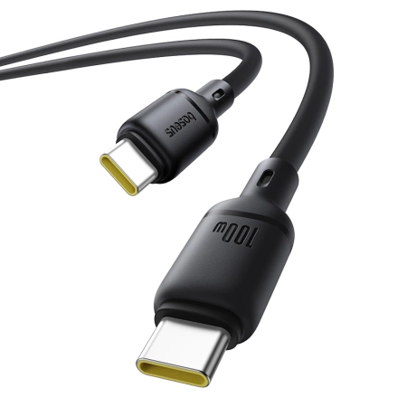 Baseus Silky Series 100W USB-C - USB-C 1m Kabel - Schwarz