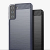 Carbon Case Flexibel Handyhülle TPU Schutzhülle für Samsung Galaxy S21+ 5G (S21 Plus 5G) schwarz