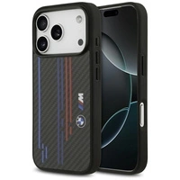 BMW M Kevlar Lines & Logo MagSafe Case für iPhone 17 Pro – Schwarz