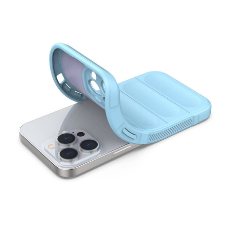 Magic Shield Case Hülle für iPhone 13 Pro Max flexible Panzerhülle hellblau