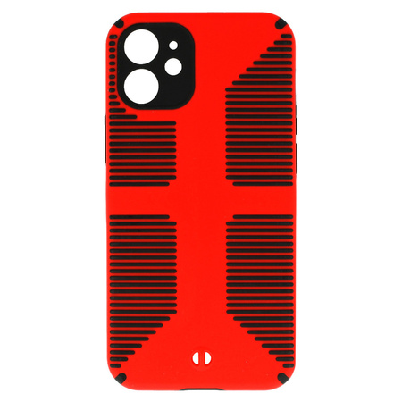 TEL PROTECT Grip Case do Iphone 12 Czerwony