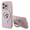 Karl Lagerfeld KLHMP15XHMRSKCP iPhone 15 Pro Max 6,7&quot; rosa/rosa Hardcase Ringständer Karl&amp;Choupette MagSafe