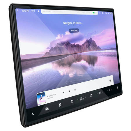 GEHÄRTETES GLAS Spigen GLASS FC "EZ FIT" TESLA MODELL X 2022 / MODELL S 2021 SCHWARZ