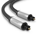 UGREEN AV108 Kabel optyczny Toslink Audio, aluminiowy z oplotem, 1m (szary)