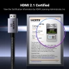 Ugreen HD171 cable with HDMI 2.1 8K connectors certified, 1 m long - gray