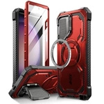 Etui Supcase IBLSN Armorbox Mag z MagSafe na Samsung Galaxy S24 Ultra - czerwone
