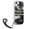 Guess nakładka do iPhone 13 6,1" GUHCP13MKCABBK czarny hard case Camo Strap Collection