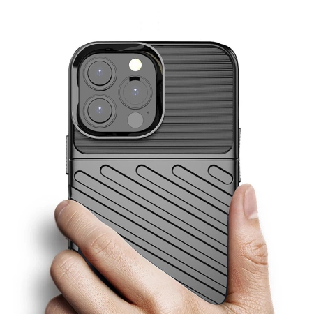 Thunder Case Flexibel Robuste Panzer Handyhülle TPU Schutzhülle für iPhone 13 Pro Max blau