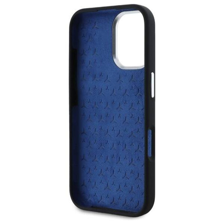 Original Handyhülle IPHONE 16 Mercedes Hardcase Silicone Tonal Logo MagSafe (MEHMP16S23SUTTK) schwarz