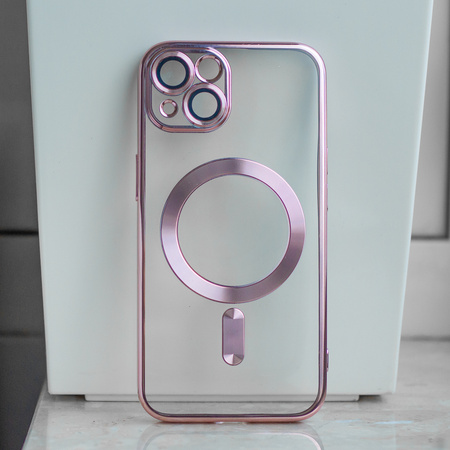 Nakładka Color Chrome Mag do iPhone 16 Pro 6,3&quot; różowo-złota