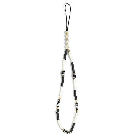 Guess pendant GUSTBCKH Phone Strap Heishi Beads black-white / black-white