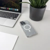 Etui brokatowe Glitter Case z MagSafe na Samsung Galaxy S25 Edge - białe