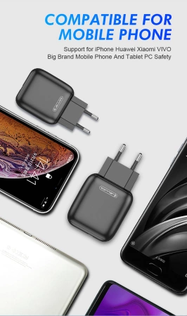 JELLICO ładowarka sieciowa C32 18W 1xUSB QC3.0 Czarny