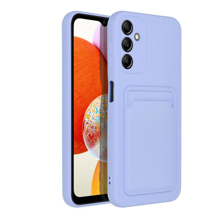 Futerał CARD CASE do SAMSUNG A14 5G / A14 4G fioletowy