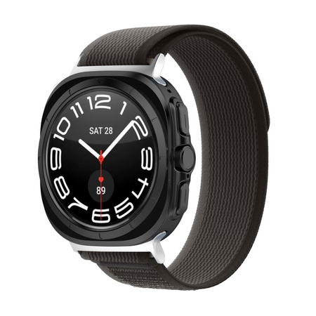 Pasek Tech-Protect Nylon na Samsung Galaxy Watch Ultra (47 mm) - czarno-pomarańczowy