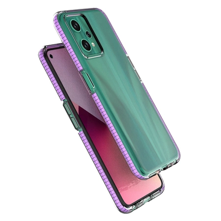Spring Case für Realme 9 Pro Silikonhülle mit Rahmen hellblau