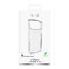 Puro Lite Mag TPU+PC Hülle kompatibel mit MagSafe für iPhone 17 Pro - Transparent mit weißem Ring