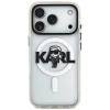 Etui Karl Lagerfeld IML Karl Sketch Logo MagSafe do iPhone 17 Pro - przezroczyste