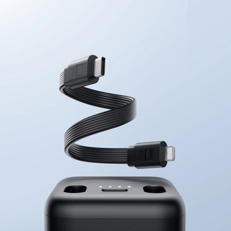 Powerbank Joyroom JR-W13 5000mAh bezprzewodowy do Apple Watch + USB-C i Lightning – czarny