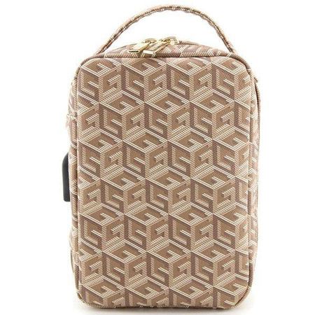 Guess GUHBHGCFSEW Organizer-Tasche – brauner GCube Stripe