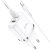 Ładowarka Sieciowa 2,4A 2xUSB + Kabel 1m iPhone Lightning Hoco N4 Smart Dual USB biała