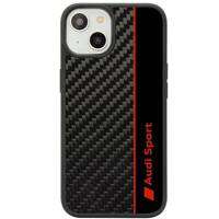 Audi Carbon Fiber Stripe iPhone 14 6.1" black/black hardcase AUS-TPUPCIP14-R8/D1-BK