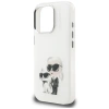 Karl Lagerfeld IML Aquarelle Karl &amp; Choupette &amp; Logo iPhone 16 Pro Case - White