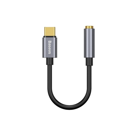 Baseus adapter L54 USB-C do jack 3,5 mm ciemno-szary