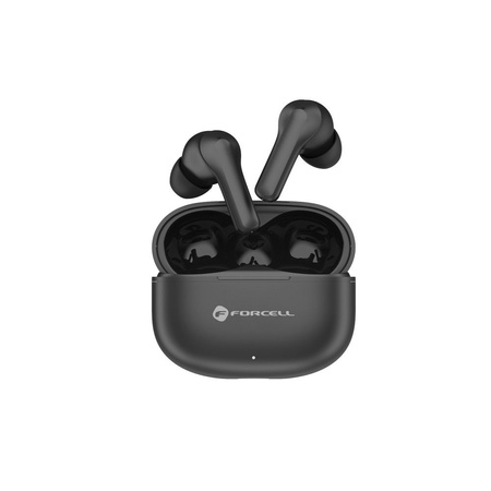 FORCELL F-AUDIO Bass Engine słuchawki bezprzewodowe bluetooth TWS ANC + ENC + TUYA APP czarne