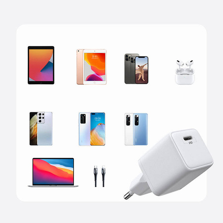 Joyroom Fast USB Type C Charger 25W 3W EU Plug White (L-P251)