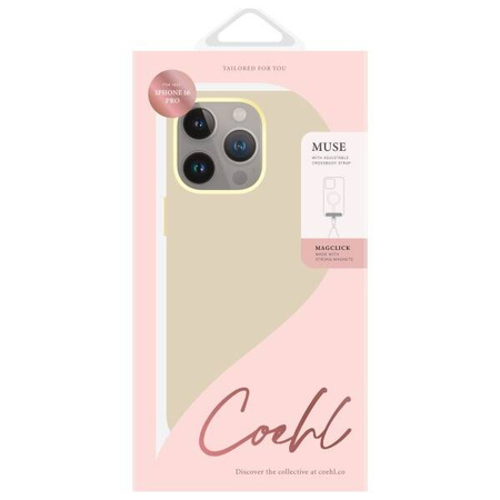 Case IPHONE 16 PRO UNIQ Coehl Muse Magnetic Charging creamy