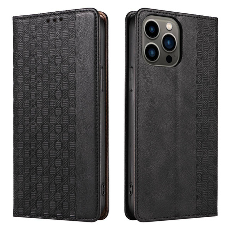 Magnet Strap Case für iPhone 12 Pro Max Tasche Wallet + Mini Lanyard Pendant Schwarz