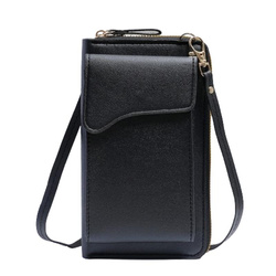 Torebka / saszetka na telefon z funkcją portfela, (18*11*5cm), BLACK / CZARNY